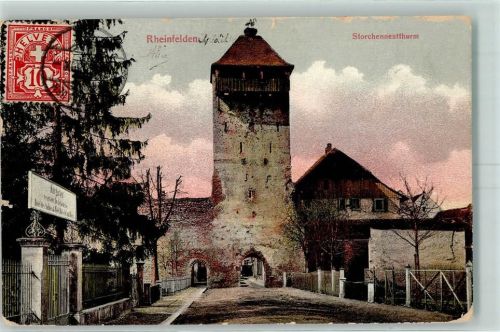 Rheinfelden 1905 Storchennestturm