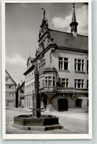Meßkirch Rathaus Marktbrunnen