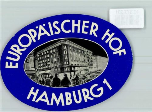 Hamburg Aufkleber Europäischer Hof