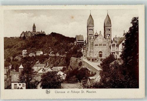 Clerf Clervaux 1925 - Abbay St. Maurice AK