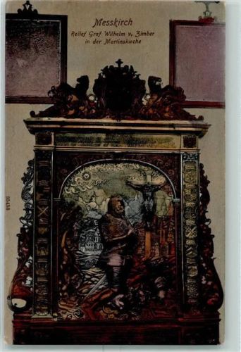Meßkirch Relief des Grafen Wilhelm v. Zimber Martinskirche