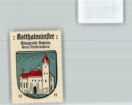 Rotthalmünster Vignette Wappen Kaffee Hag 1910