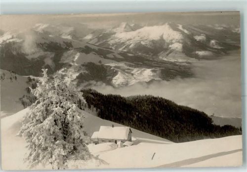 Alpenhaus Hüttenstempel Winter