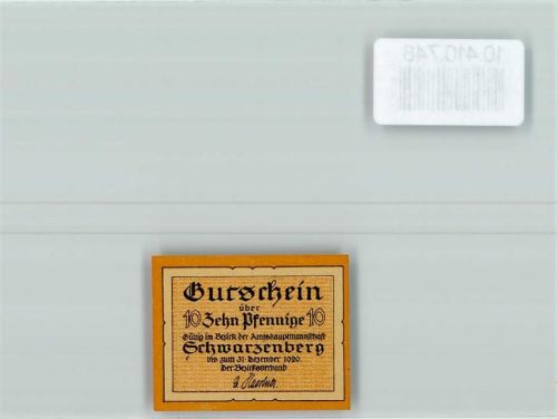 Schwarzenberg Notgeld