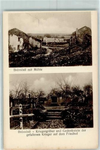Bremenil WK I Mühle Kriegerdenkmal