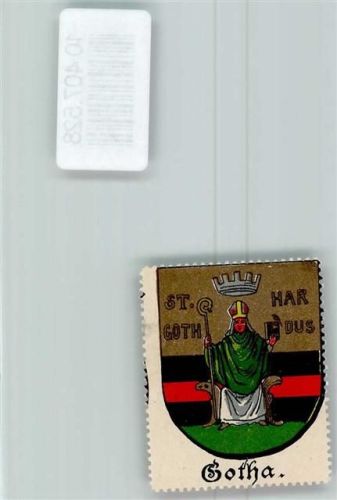 Gotha Vignette Wappen Kaffee Hag 1920-1940 Bischof