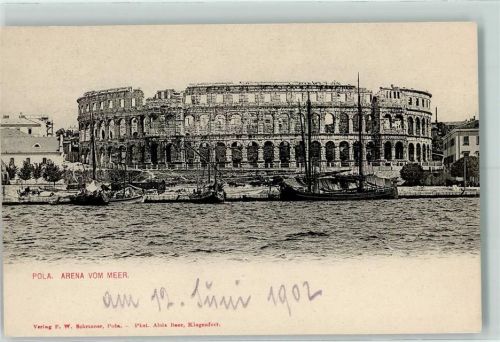 Pula 1902 Arena vom Meer