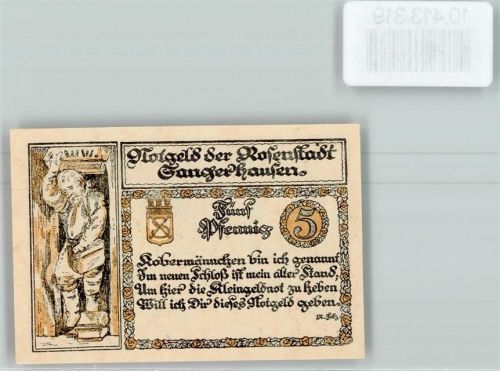 Sangerhausen Notgeld