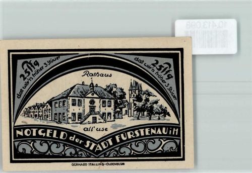 Fürstenau Notgeld Rathaus