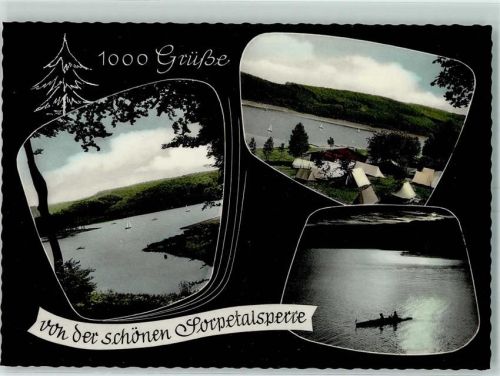 59755 W5760 Arnsberg , Westf - Sorpetalsperre Stausee Campingplatz