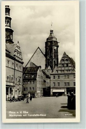 Pirna Marktplatz mitCanaletto-Haus
