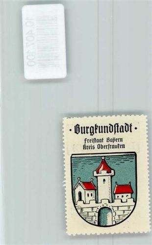 96224 W8622 Burgkunstadt - Vignette Wappen Kaffee Hag 1920-1940