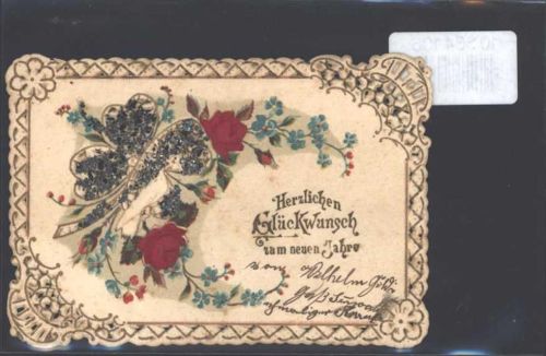 Prägedruck Rosen Stoffapplikation Glimmer gestanzter Rahmen