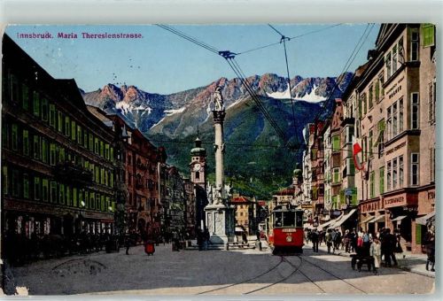 Innsbruck Maria Theresienstraße Straßenbahn Nr. 1