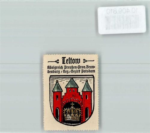 Teltow Vignette Wappen Kaffee Hag ca 1920-1940