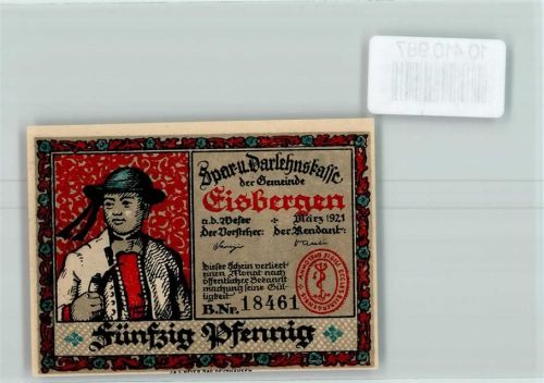 Eisbergen Notgeld Tracht
