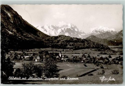 Ohlstadt Alpenspitze Zugspitze und Kramer