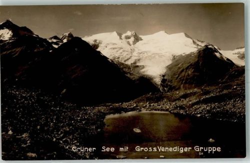 Venedigerblick 1929 Grüner See GrossVenediger Gruppe