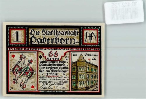 Paderborn Notgeld Kartenspieler