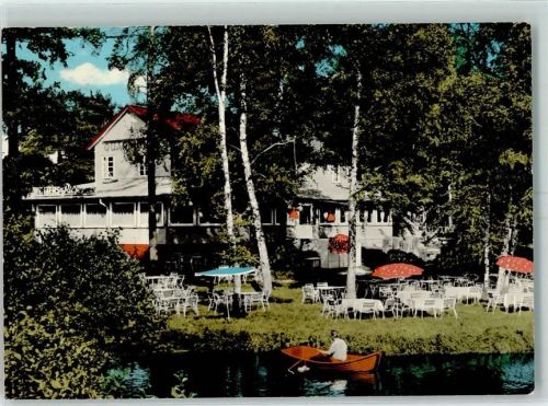 Habighorst Gasthaus Quarmühle Weiher Ruderboot