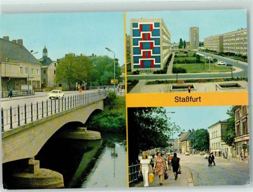 Staßfurt Bodebrücke Am Leningring Karl Marx Straße
