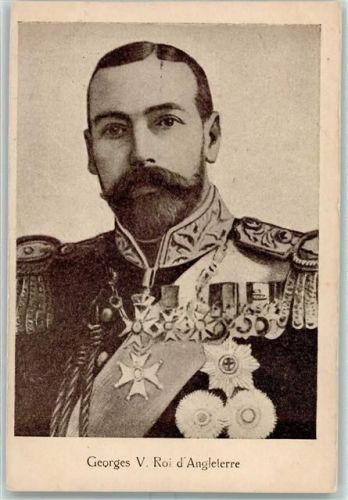 Georges V. Roi Angleterre mit Orden AK