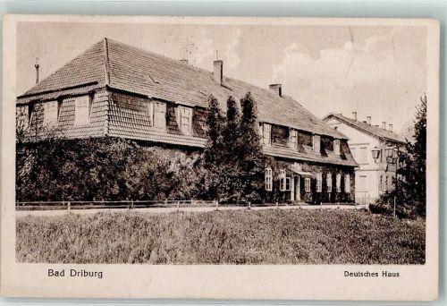 Bad Driburg Deutsches Haus Bahnpost Düsseldorf-Holzminden Zug 90