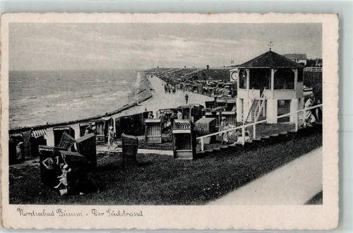 Büsum Südstrand Strandpromenade Strandkörbe