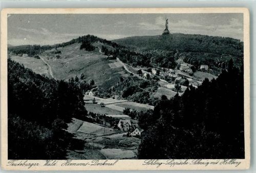 Hiddesen Hermanns-Denkmal Hellberg Stempel Hermannsdenkmal 1930