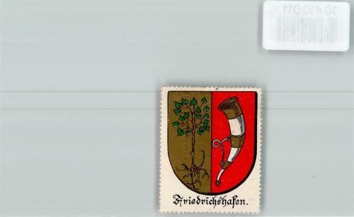 Friedrichshafen Vignette Wappen Kaffee Hag ca 1920-1940