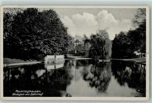 Recklinghausen Parkanlage am Bahnhof Weiher