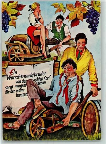 Bad Dürkheim Worschtmarkt Zecher Humor Stempel Worschtmarkt