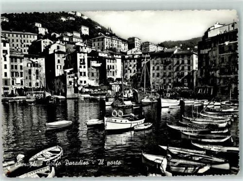 Camogli Il porto Hafen Boote