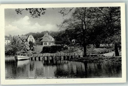Bad Malente-Gremsmühlen Anlegebrücke Diecksee Steg Boot