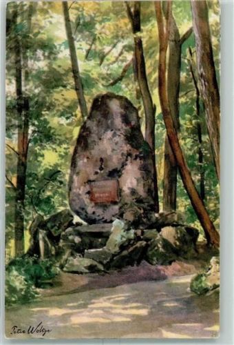 Weimar Der Weimarer Park Aquarell v. Peter Woltze