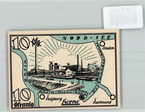 Herne Notgeld Rhein-Herne Kanal