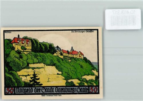 Dornburg Notgeld Die Dornburg