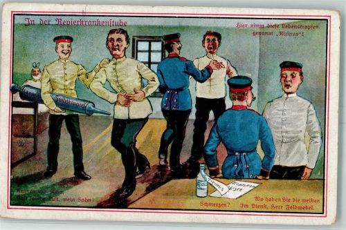 1917 Rvierkrankenstube Rizinus AK