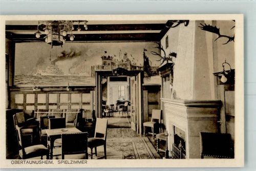 Falkenstein Obertaunusheim Spielzimmer Wandgemälde Kamin
