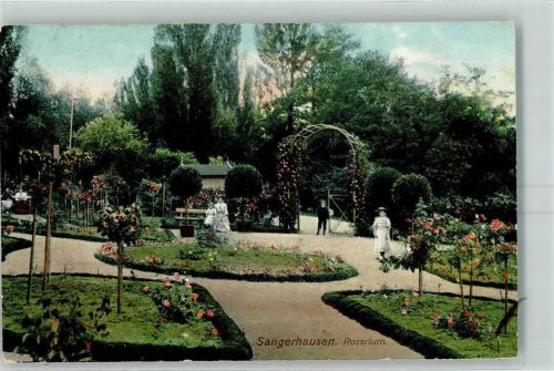 Sangerhausen Rosarium Bahnpoststempel