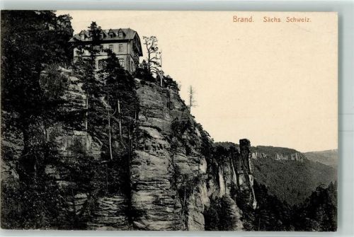 Brand 1916 Felsen Haus