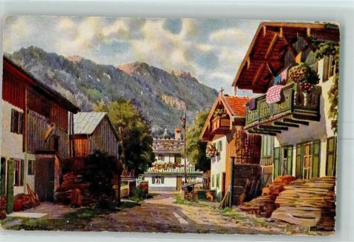Oberammergau Untere Dorfstraße von V. Marschall