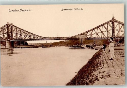 Loschwitz Blasewitzer Elbbrücke Dampferanlegestelle