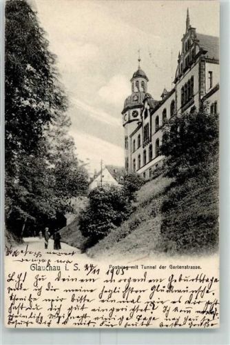 Glauchau 1905 Postweg Tunnel der Gartenstraße