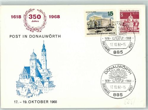 Donauwörth Sonderstempel 350 Jahrfeier