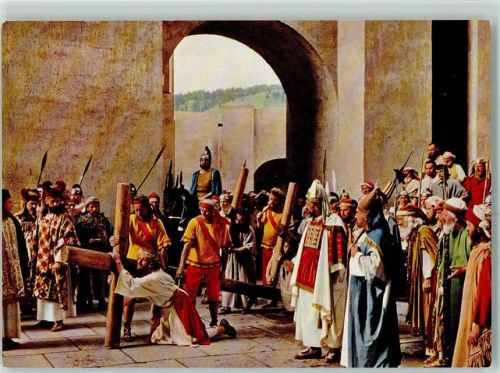 Oberammergau Kreuzweg 1960 AK