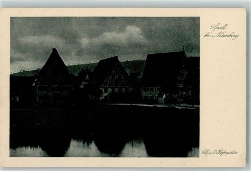 Spalt Fachwerkhaus Nacht Serie Aus unserer Heimat Sammlung 23 alte deutsche Städte I