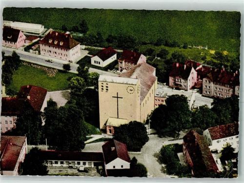 Treuchtlingen Kath. Pfarrkirche Fliegeraufnahme