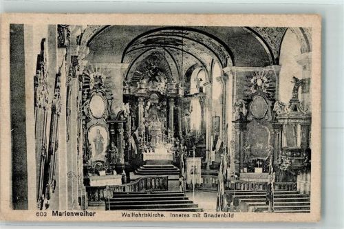 Marienweiher 1913 Wallfahrtskirche Inneres Gnadenbild