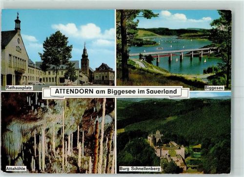 Attendorn Biggesee Rathausplatz Attahöhle Burg Schnellenberg